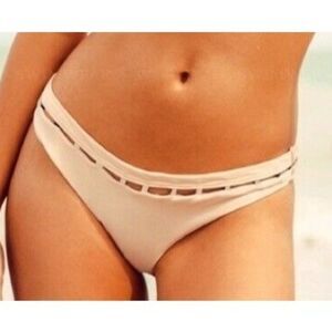 Peixoto Luxury Swimwear Cheeky Bikini Bottom Sz Medium Pale Neutral NEW